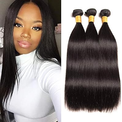 Huarisi 8a Brazilian Straight Hair 3 Bundles 10 12 14 Inches 100