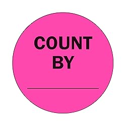 NextDayLabels - Neon Pink Color, Round Labels/Great