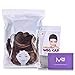 MelodySusie Dark Brown Long Straight Wig for Women, 31 inches Silky Long Straight Wig with Bangs Synthetic Wig Hair Halloween Heat Resistant Natural as Real Hair with Free Wig Cap, Dark Brown
