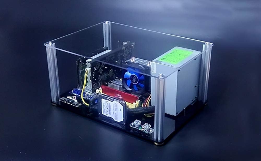 Open Benchtable Chassis Transparent Acrylic DIY Water-Cooled Chassis Personality Computer Chassis Rack ITX MATX ATX EATX