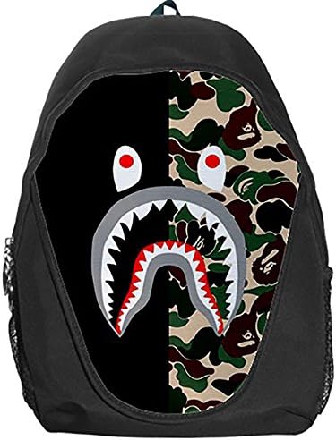 Shark Camo Backpack Bag School Bag for Kid