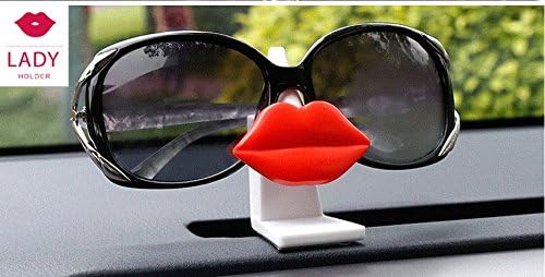 Red lips Glasses Sunglasses Eyeglass Holder Stand Display Rack (red)