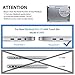 LENTION Clear Screen Protector for MacBook Pro (15-inch, 2016 2017) - Model A1707, with Touch Bar and Thunderbolt 3 Ports, HD Protective Film with Hydrophobic Oleophobic Coating