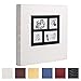 Vienrose Photo Album for 500 4x6 Photos Leather Cover Extra Large Capacity for Family Wedding Anniversary Baby Vacation (White, 500 Pockets)