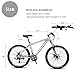Max4out Mountain Bike 21 Speed 26 inch Shining SYS Double Disc Brake Suspension Fork Rear Suspension Anti-Slip Bikes Silverthumb 1