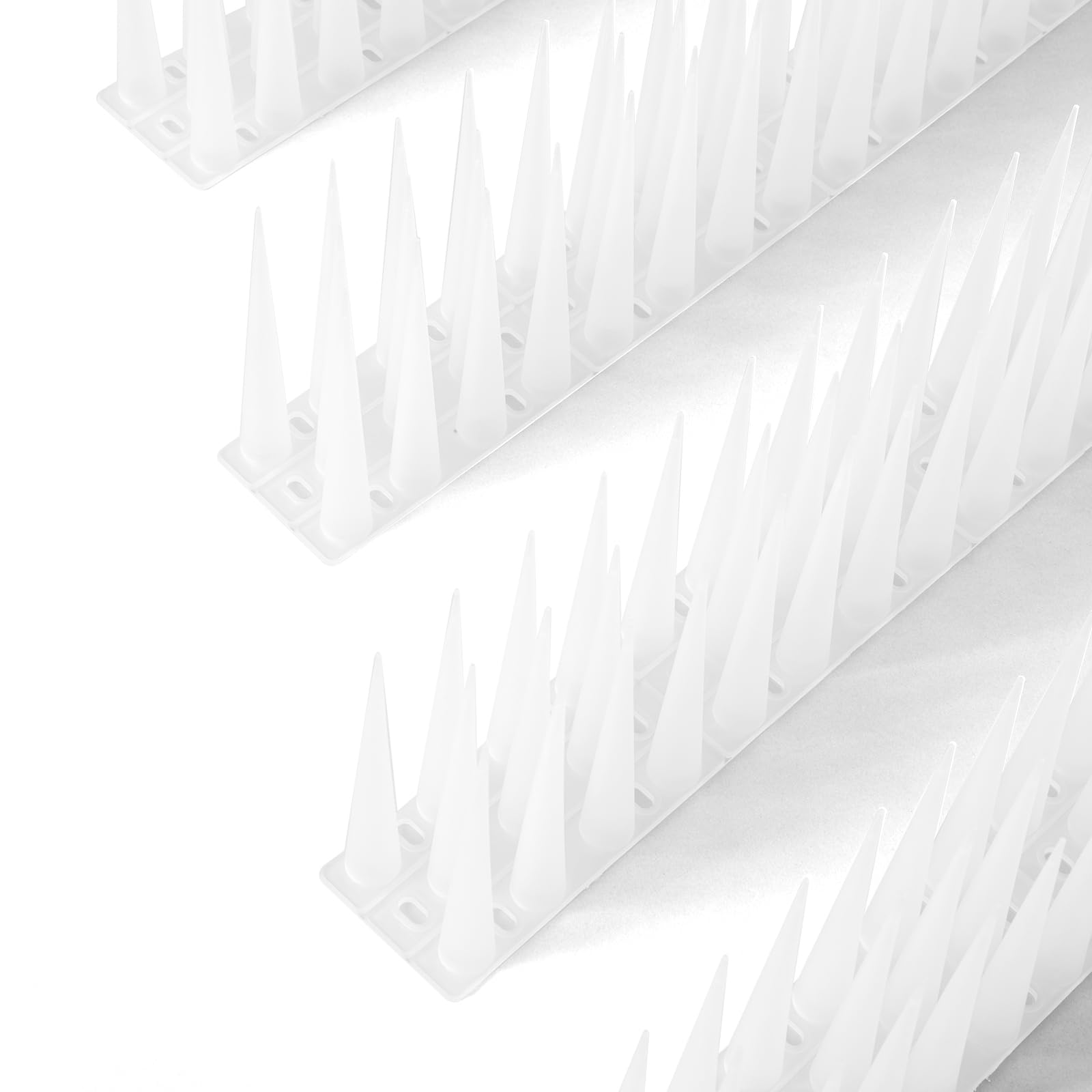 OFFO Bird Spikes High for Anti Pigeons Spikes to Keep Bird or Animals Away, Fence Spikes of Bird Deterrent Covers 1.2m, Height 10cm,Frosted Clear — image 1