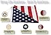 American Flag - 100% Made In USA - Strong Like Americans Made By Americans: Embroidered Stars - Sewn Stripes - 5x8 ft