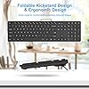 Wireless-Keyboard-and-Mouse-WisFox-24G-Slim-Ergonomic-Keyboard-and-Mouse-Set-with-One-USB-Receiver-Full-Size-Qwerty-Keyboard-Quiet-Computer-Mouse-for-WindowsLaptopPC Keyboard & Mouse Set, Wireless Keyboard and Mouse, WisFox 2.4Ghz Slim Ergonomic Keyboard and Mouse Combos with One USB…