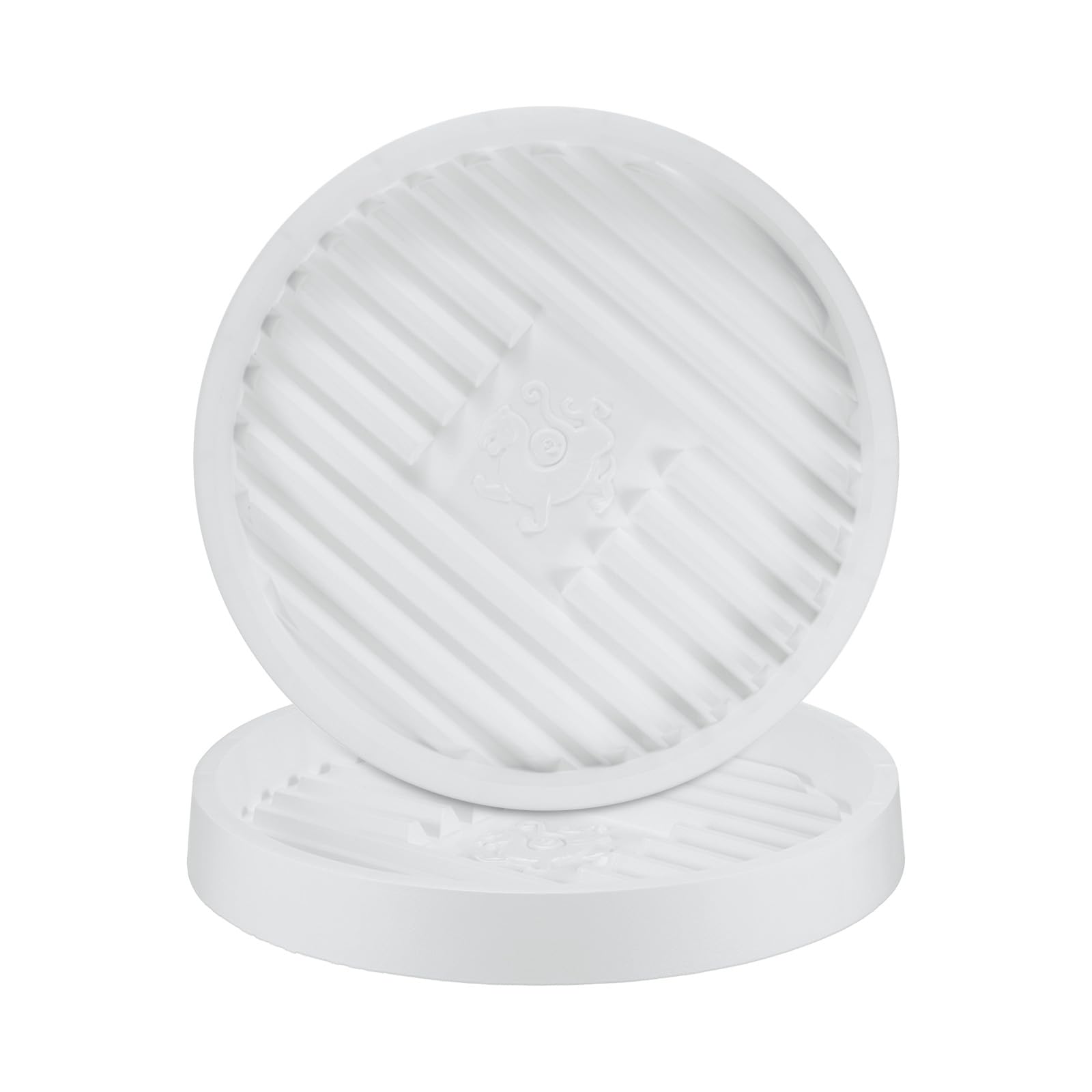 M METERXITY 2-Pack Plant Saucer, 9.4 Inch 24cm Flower Pot Saucers, Thicker Anti-Rot Root Plastic Plant Saucer for Indoor/Outdoor Potted Plant/Plant Water Catcher Tray [White]