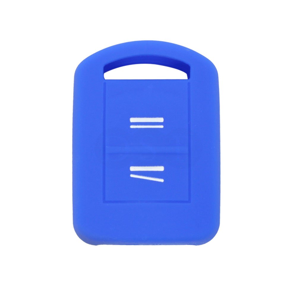 BROVACS Silicone Cover Protector Case Holder Skin Jacket Compatible with OPEL VAUXHALL 2 Button Remote Key Fob CV9621 Deep Blue