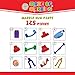 Maze of Marbles 125-Piece Marble Run Toy Set - Educational Building Block Play Track Game – STEM Construction Learning Toys for Kids 4 5 6 Years Old + 25 Glass Marble Balls with Storage Box Container
