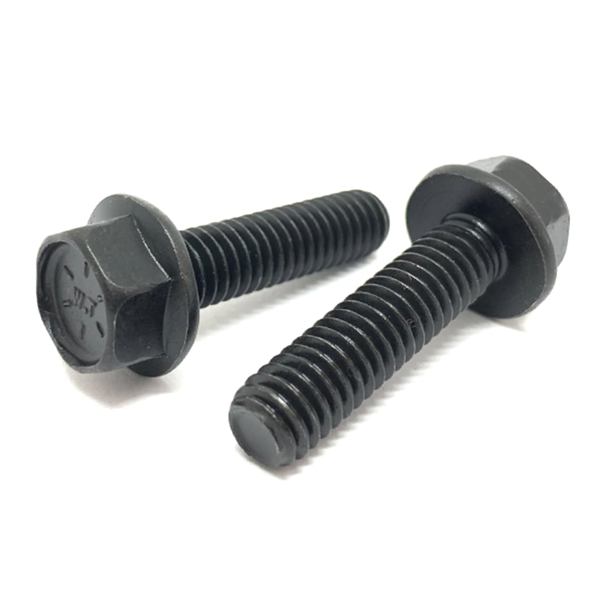 Photo 1 of (50 Pieces) 5/16-18x1-1/4 Grade 8 Hex Flange Bolts Screws UNC Coarse Full Threads Phos & Oil