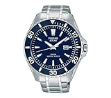 Pulsar Men's Solar Sport Silvertone Blue Dial Watch