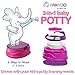 Babyloo 3 In 1 Bambino Booster Potty Training System with Free Standing Potty, Step Stool, and Toilet Mount for 6 Months and Up, Pink and Purple