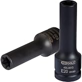 3/4" TX E impact socket, deep, E20