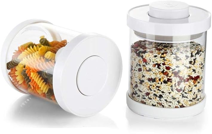 LINWX Bote Sellado 2PC Frasco de Almacenamiento de Vidrio Creativo