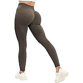 SENBAN Women's High Waisted Leggings Seamless Workout Gym Yoga Pants Tummy Control Smile Contour Activewear Tights