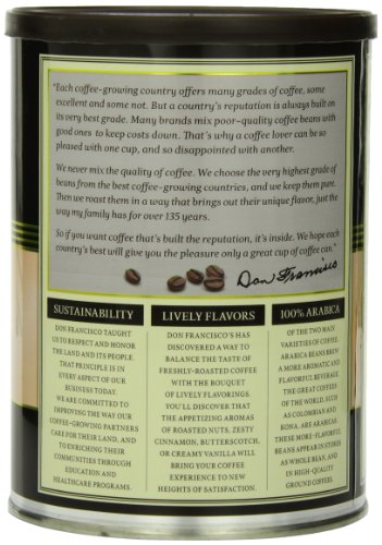 Don Francisco's Hawaiian Hazelnut Coffee, Medium Roast, 12 oz Can - Image 3
