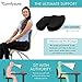 Memory Foam Seat Cushion with Removable Mesh Cover - Coccyx, Tailbone, Sciatica, Lower Back Support and Pain Relief - Fits Most Office, Desk, Computer Chairs and Car Seats – by ComfySure