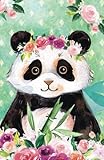 Journal Notebook For Animal Lovers Panda Bear In Flowers: 162 Lined and Numbered Pages With Index Blank Journal For Journaling, Writing, Planning and Doodling. (Journal Notebook Lined) (Volume 12) by Maz Scales