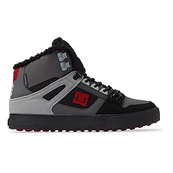 DC Men's Pure HIGH-TOP WC WNT Skate Shoe, Grey, 11
