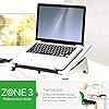 Fellowes-Office-Suites-Portable-Laptop-Stand-for-Desk-BlackSilver Fellowes Office Suites Laptop Stand for Desk 6 Height Adjustable Portable Laptop Riser for the Home and Office - Max…