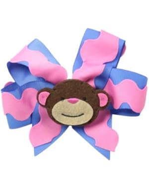 Baby-Girls Newborn Monkey Bow