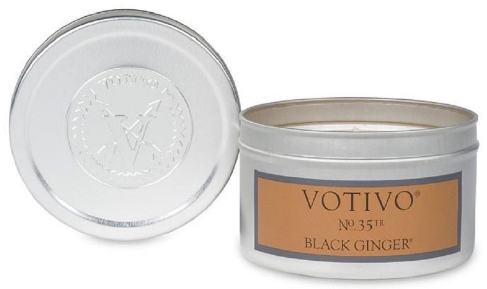 Votivo Aromatic Candle Travel Tin Teak Beauty