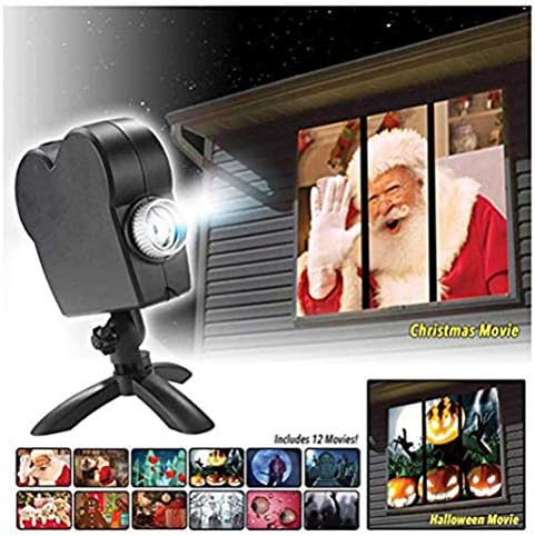 Window Wonderland Projector - Christmas Halloween Window Projector Light,Home Outdoor Party Turns Your Windows into Movie Screens