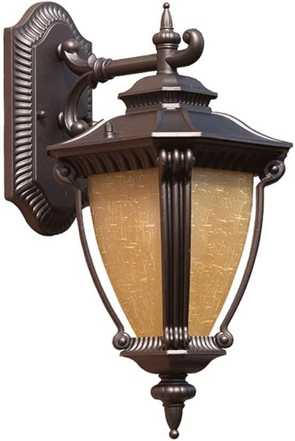 Traditionelle wasserdichte Wandleuchte Glaslaterne im Freien Klassische
