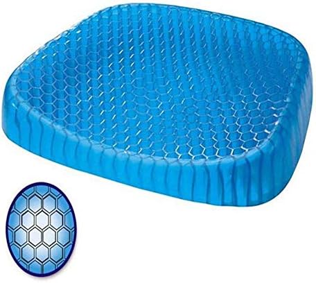 WeiX Pain Relief Cushion Multi-Function Cool Cushioning Breathable Support Seat Absorption Tailbone and Back Pain Pressure Breathable Honeycomb Design for Everyone