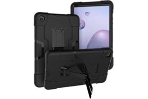 Jaorty 3 in 1 Hybrid [Soft&Hard] Heavy Duty Rugged Stand Cover Shockproof Anti-Slip Anti-Scratch Full-Body Protective Cases f