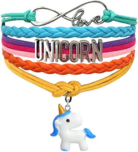 Unicorn Bracelet Unicorn Gifts Cute Wristband - Choose from 18 Styles - Love Charm Jewelry Gift for Girls Women