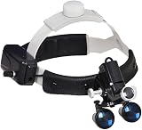 3.5X Dental Magnifier Loupes w/ 5W LED Headlight & Headband for Surgery Jewelry view 2