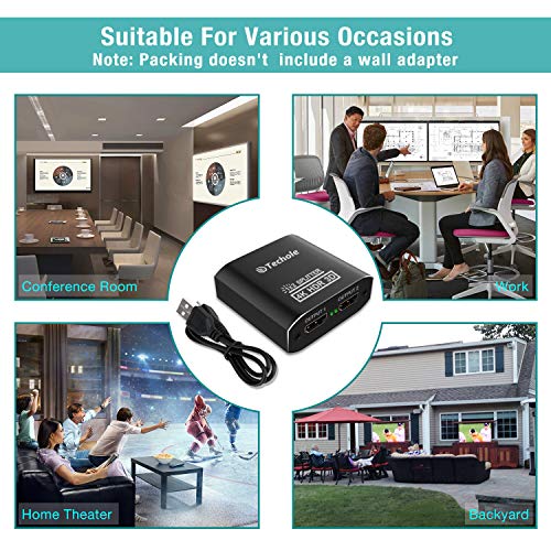 6 HDMI+Splitter+Out+Aluminum+Supports