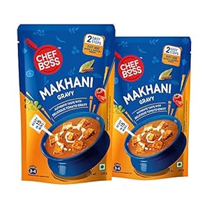 ChefBoss Makhani Gravy For Paneer, Chicken Dishes – Ready To Cook, 200 gm (Pack of 2)