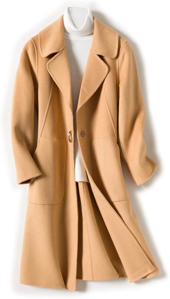 Amazon ダブルフェイスコート レディース チェスターコート ウールコート テーラードコートロングコート アウター 秋冬 コート ジャケット 通販 Amazon ダブルフェイスコート レディース チェスターコート ウールコート テーラードコートロングコート アウター 秋冬 コート ジャケット 通販