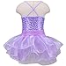 TFJH E Birthday Baby Girl Ballerina Toddler Kids Dancewear Party Dress Purple XXL