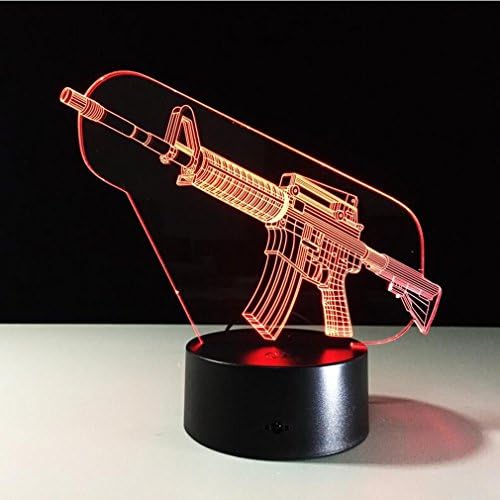CARYY 3D LED Illusion Lamp, 7 Colors Remote Control Dimensional Visual Model Light, Optical Night Lights, Decoration Atmosphere Table Lamps, Children Christmas Birthday Gifts