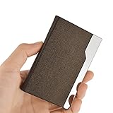Maxgear Professional Business Card Holder Business Card Case Stainless Steel Card Holder Business Card Organizer for Women and Men Oracle Gold