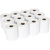 ESSENTIAL 4"x 2" (101mm × 50mm) Direct Thermal Barcode Labels, Shipping Labels, Compatible with Zebra & Rollo Label Printer, 750 Labels of Roll (12 Rolls, 9000 Labels)