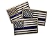 3 Pack of Thin Blue Line American Flag Police Support Lapel Pins