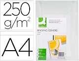 Q-Connect 250gsm A4 Binding Comb Covers White Pack of 100 view 2