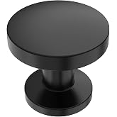 9BUILD 10 Pack Matte Black Cabinet Knobs,Solid Round Drawer Pulls | Zinc Alloy,Simple Style,Easy Installation,Cabinet Hardware for Kitchen,Bathroom,Dressers and Cupboards