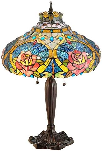 Dragonfly Rose Table Lamp