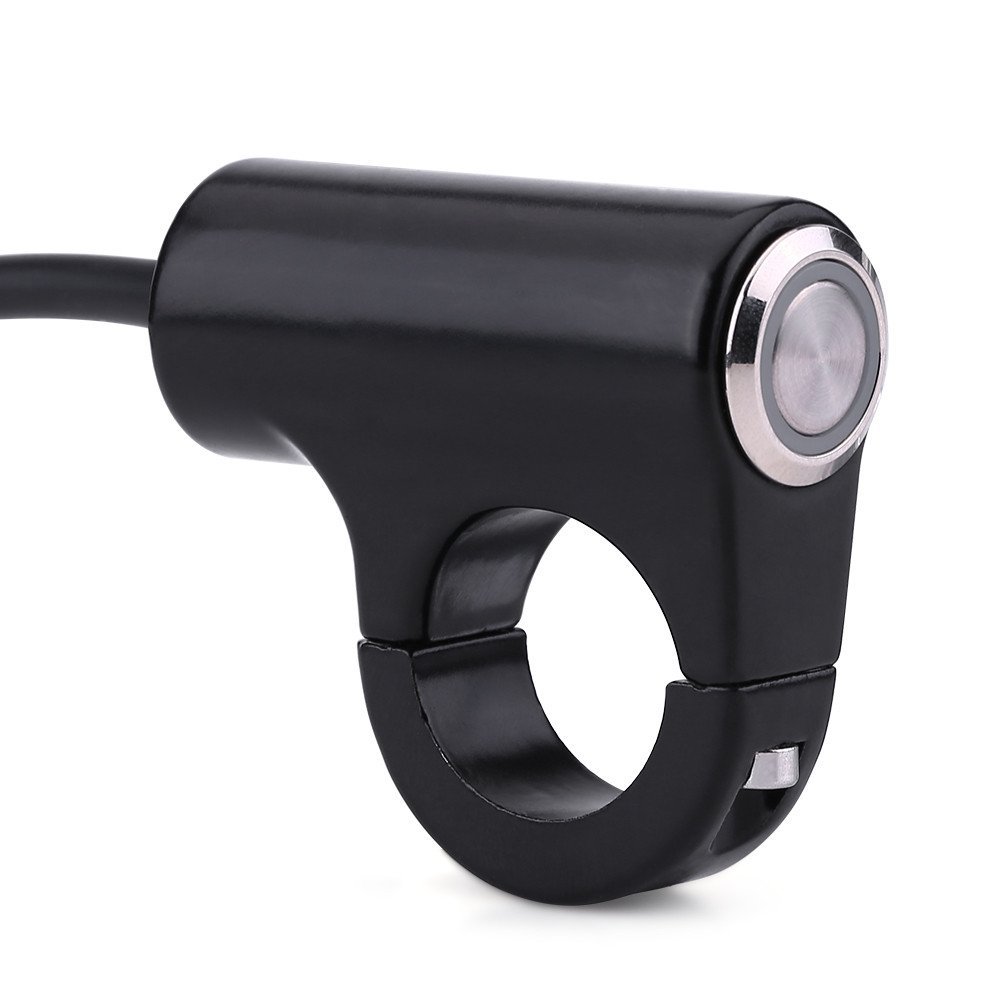 22mm Motorcycle Handlebar Mount Switch, Horn Power Start Kill Button, Headlight Brake Fog Lights ON/OFF, Model A