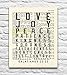 Love Joy Peace Patience, Fruit of the Spirit, Galatians 5:22-23 Christian Unframed Reproduction Art Print, Vintage Bible Verse Scripture Wall and Home Decor Poster, Inspirational Gift, 8x10 inches
