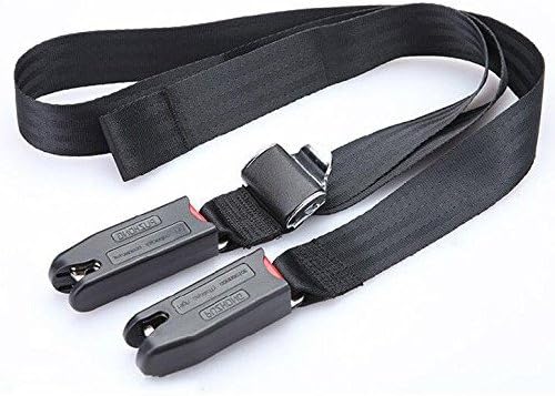 Adjuster Car Safety Seat Belt General Isofix Interface Belt Latch for Infant Baby Child kids toddlers Car Chair,Black