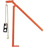 VEVOR 36 in T Post Puller, Heavy Duty Fence Post Pullers with Puller Plate &amp; 47 in Lifting Chain, Labor-Saving T-Post Remover Tool for Round Fence Posts, Sign Posts &amp; Tree Stumps
