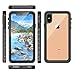 iPhone Xs Max case, IP68 Waterproof case Full-Body Rugged Clear Bumper Case with Built-in Screen Protector for iPhone Xs Max Case 6.5 Inch 2018 Release